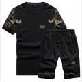 summer short set New Sports Suit Short-sleeved Dragon Pattern Printing Comfortable Training Set For Men